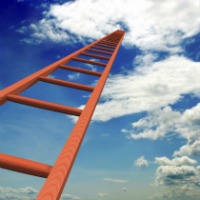 ladder reaching the sky